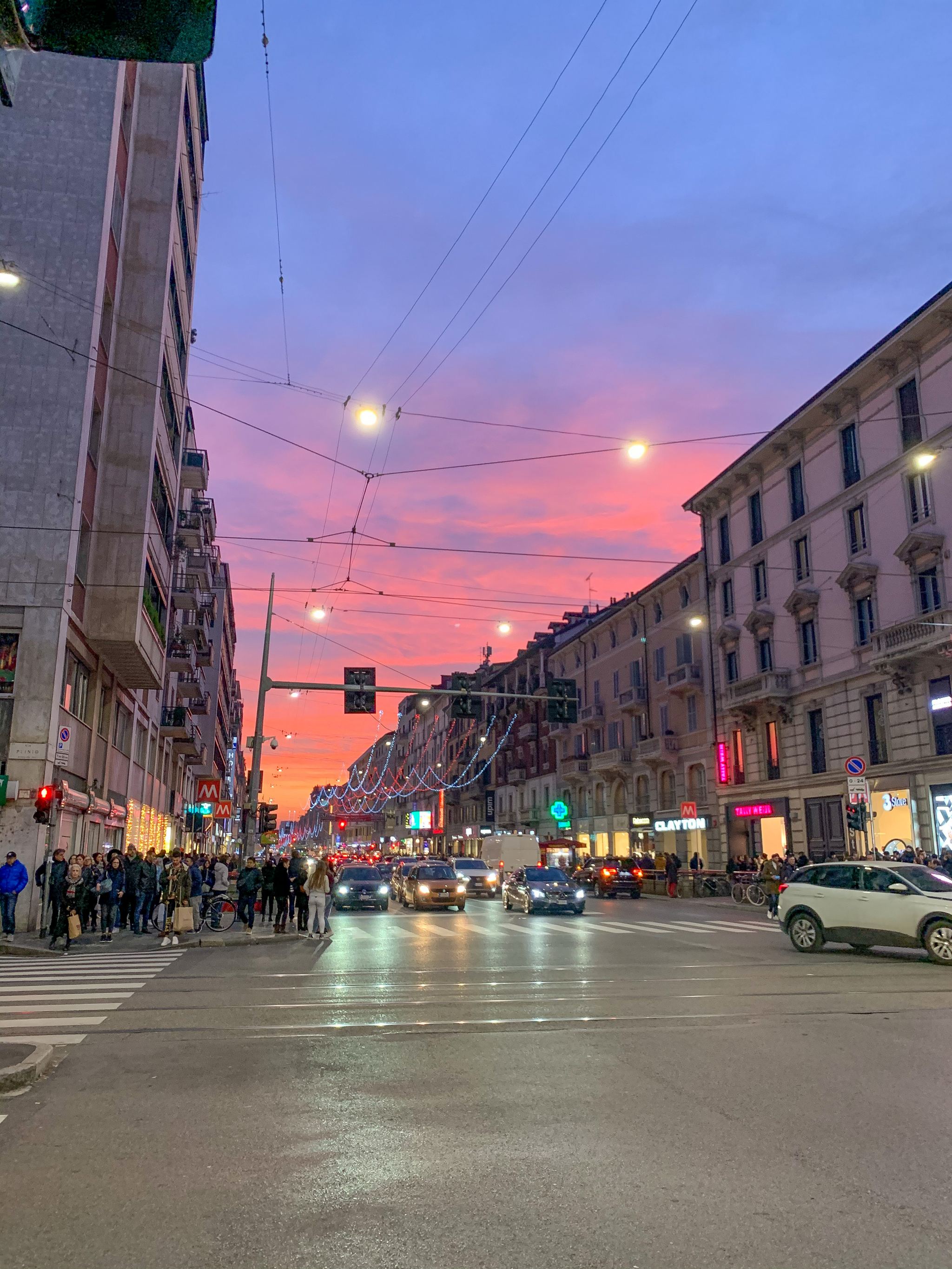 Milan sunset